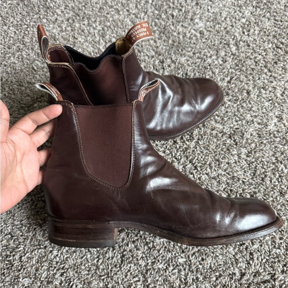 R.M. WILLIAMS brown Leather Ankle Boots - Picture 6 of 13